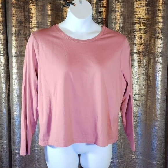 A new day Dusty Rose Long Sleeve Tee - Picture 4 of 4
